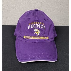 Logo Athletic NFL Minnesota Vikings Baseball Cap Hat Purple Men's One Size
